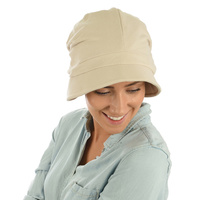 Jersey Slouchy Cloche Hat | Beige - Light Beige