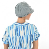 Double Button Jersey Jockey Hat | Grey - Slate Grey | XS/S