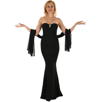 Over-Shoulder Evening Chiffon Shawl Wrap