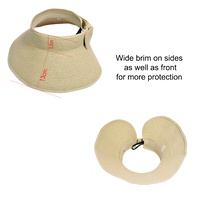 Wide Brim Rollup Visor | Green - Olive Green