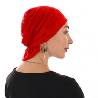 Seamless Turban Headband Scarf | Christmas Red