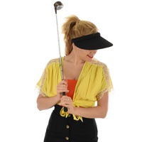 Wide Brim Slide-on Visor  | Black