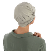 REBECCA COTTON Beanie Turban | Grey - Light Grey | S/M