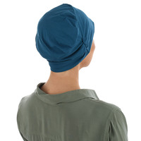 REBECCA COTTON Beanie Turban | Blue - Teal Blue | S/M