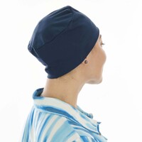 Chemo Cotton Cap - Jackie | Blue - Navy Blue / Dark Blue