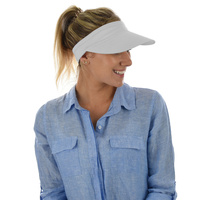 Jersey Headband Sports Visor | White