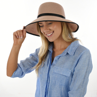 FASHION SUN HAT - BEVERLY | Pink - Piggy Pink