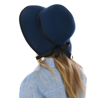 FASHION SUN HAT - BEVERLY | Blue - Navy Blue / Dark Blue