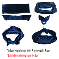 Cotton Beanie with Removable Velvet Headband