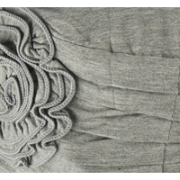 ROSETTE RUCHED BAMBOO TURBAN - HANNAH | Grey