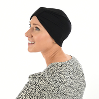 BAMBOO CLASSIC TURBAN - MICHELLE | Black Turban ONLY