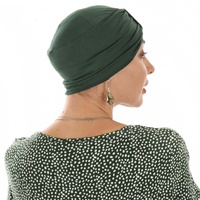 BAMBOO CLASSIC TURBAN - MICHELLE | Green - Dark Green Turban ONLY