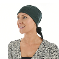 Bamboo Slip-on Cap with Tails - Susan | Green - Dark Green