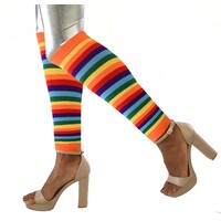 Orange Rainbow Leg Warmers