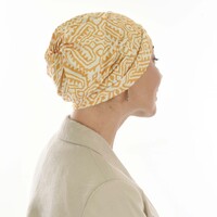 Floral 4 in 1 Magic Headcover | Option 8 | Abstract Geometric Dusty Mastard