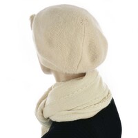 Angora Cosy Cap - Elena | Cream