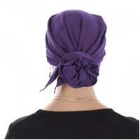 Stretch Triangle Scarf Linda | Dark Purple
