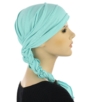 Soft Pleated Triangle Scarf - Carly | Green - Honeydew Mint Green