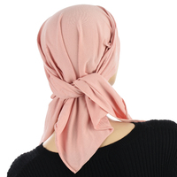 Soft Pleated Triangle Scarf - Carly | Pink - Dusty Pink