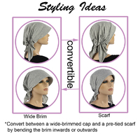 Convertible Jersey Cotton Cap - Sasha