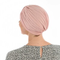 Reversible Classic Cotton Turban - Nora | Pink - Dusty Pink