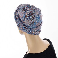 Floral Eternity Loop Scarf Turban | Option 11 | Colourful Aboriginal Art Inspired Print