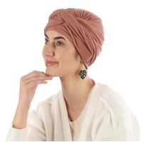 Bamboo Infinity Scarf Head Wrap   | Rust