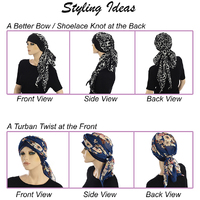 Floral Head Scarf with Headband Gracie