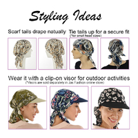 Stretch Floral Pre-tied Scarf Holly