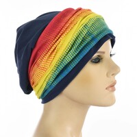 Seamless Wrap Headband with Print | #8 Rainbow Colour Transition
