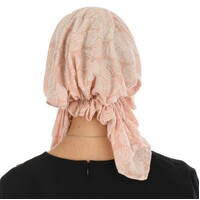 Slouchy Pre-tied Floral Scarf Lena | #4 Leaf Sketches – Dusty Pink