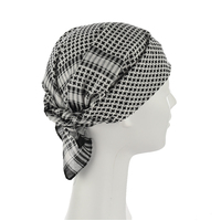 Black and White Classic Houndstooth Pattern Bandana