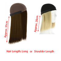 Large View Bamboo Cap with Removable Hair Extension – Lena