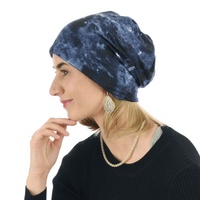 Stretch Beanie Hat with Hair - Stella | Medium Brown