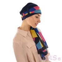 Jersey Turban Katelyn | #2 Navy Turban with Sash