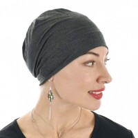 Bamboo Night Cap – Leslie | Charcoal Dark Grey