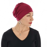 Bamboo Night Cap – Leslie |  Claret Deep Red