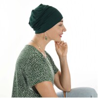 Bamboo Night Cap – Leslie | Bottle Green / Dark Green