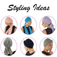 Bamboo Turban Wrap with Tails - Zoe