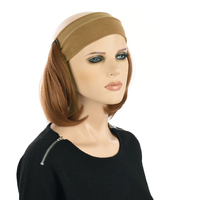 Halo Headband with Bob Hairstyle Hair Extension - Debbie | Copper Blonde Red