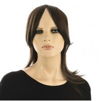 Full Closure Chemo Halo Headband with Hair Mia | Dark Ash Brown