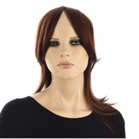 Full Closure Chemo Halo Headband with Hair Mia | Auburn Brown