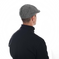 Classic Tweed Comfort Ivy Cap – Justin | Grey Herringbone