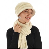 SOFT BRIM BAKERBOY HAT SARAH | Cream