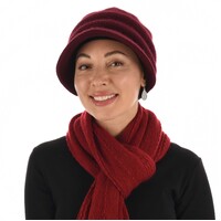 SOFT BRIM BAKERBOY HAT SARAH | Deep Red