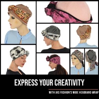 Two-Toned Reversible Floral Chiffon Headband – Wired or Non-Wired