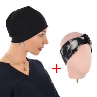 Large View Simplicity Comfort Set – Cotton Skull Beanie and Headband