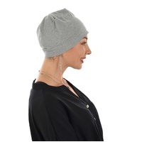 Simplicity Cotton Skull Beanie | Light Grey