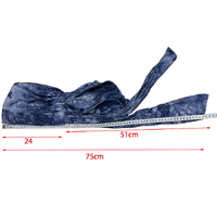 Large View Padded Serenity Cotton Scarf Wrap with Tails