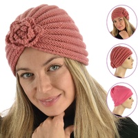 Versatile Knit Cloche Turban with Inner Liner